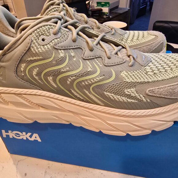 Hoka One One Men Clifton LS Barley Oat Milk 1141550-BYT Running Casual Shoes 12 - Picture 5 of 12